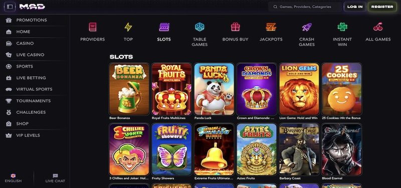 MadCasino France : Découvrez les Meilleures Offres de Jeux et Bonus
